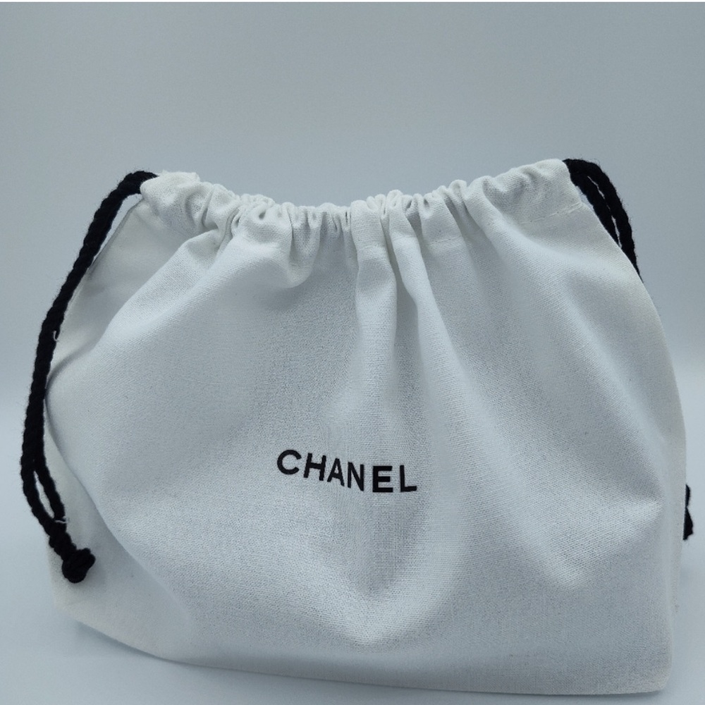 CHANEL Beauty Large Organic Cotton Drawstring Dust Bag 15"x10"x10" NEW AUTHENTIC